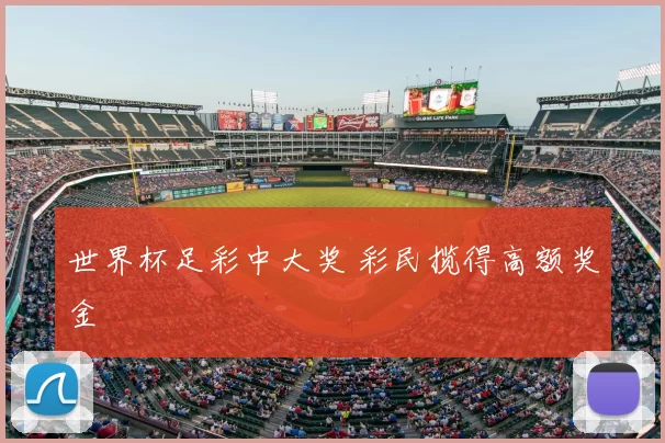 世界杯足彩中大奖 彩民揽得高额奖金